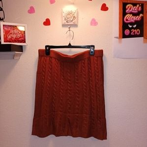 Women's Mini Cable Sweater Skirt Size 3X